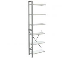 KERKMANN STATUS Magazin-Regal, 260cm hoch und 75cm breit