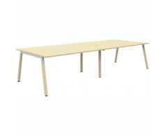 5040 Konferenztisch mit A-Fuß-Holzgestell, b360xt120xh74cm