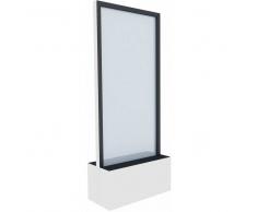 C+P Mobile Glas-Wasserwand, b80xt40xh198cm