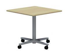WORK Mobiler Beistelltisch, 80x80cm