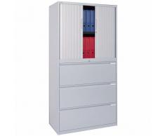 BISLEY SYSTEM FILE Hängeregisterschrank mit Rollladentüren, 80cm breit