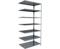 C+P Anbau-Ordner- Schraubregale doppelseitig und verzinkt, b100xt60xh220cm