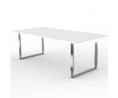 AVETO Schreibtisch, Konferenztisch mit Kufengestell b200xt100xh68-82cm