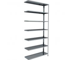 C+P Anbau-Ordner- Schraubregale einseitig und verzinkt, b100xt30xh220cm