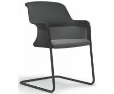 giroflex 434-7012 Besucherstuhl, Freischwinger, mit Armlehnen