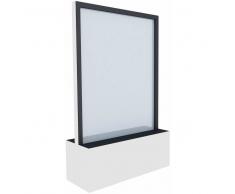 C+P Mobile Glas-Wasserwand, b100xt40xh163cm