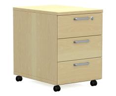 EXPERT 3er Rollcontainer, 60cm tief
