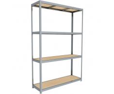 C+P Weitspann-Steckregal mit Spanplattenböden, t60cmxh297cmxb200cm