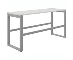 WORK Sitzbank mit Kufengestell und Fußstütze, 77cm hoch, 48cm tief
