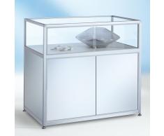 INSIDE Thekenvitrine mit Schiebetür und Unterschrank b100xt60xh100cm