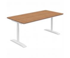 RANGE höhenverstellbarer Schreibtisch mit horizontalem Kabelkanal, b180xt90xh68-129cm