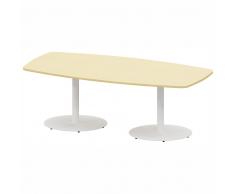 THINK Konferenztisch, Besprechungstisch mit Tellerfüßen, Fassform, b220xt110cm