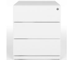 BISLEY NOTE Rollcontainer 80-100% Auszug, 3 Schubladen 15cm, 42cm breit, 56cm tief