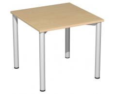GERAMÖBEL Konferenztisch mit Rundfuß, 80cm tief