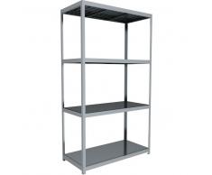 C+P Weitspann-Steckregal mit Stahlpaneelböden, t80cmxh297cmxb170cm