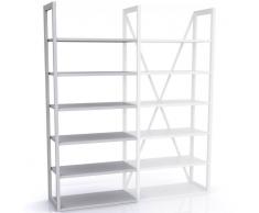 BISLEY SYSTEM LIGHT Anbauregal 6-OH, b100xt30-46xh219cm