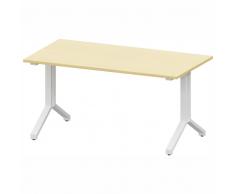 THINK Konferenztisch mit 2er Y-Fuß-Gestell, Rechteckform, Tiefe 80cm