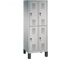 C+P Garderobenschrank für Grundschulen, 4 Fächern, b61xt30xh165cm