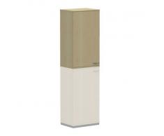 WORK 3-OH Aufsatz-Flügeltürschrank, Aktenschrank, 60cm breit