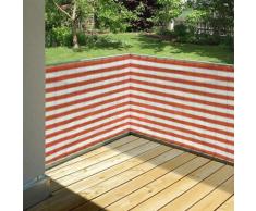 Balkonsichtschutz, 5 x 0,9 m terra-weiß
