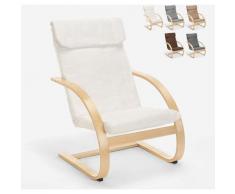 Ergonomischer Holzsessel Nordisches Design Arbeitszimmer Aarhus | Weiß