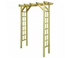 Gartenlaube Rosenbogen 150 x 50 x 200 cm Holz Imprägniert Vidaxl Braun