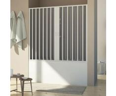 Badewannenaufsatz in pvc Falttür h 150 cm mod. Delfi Seitlich 170 cm mit seitlicher Öffnung