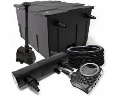 Filter Set ausfilter 60000l, SuperEco Pumpe, Schlauch, 18W Klärer, Springbrunnenpumpe und Skimmer