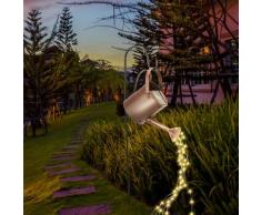 Gießkanne Garten Lichterkette Solar Außen Fairy Licht mit Ständer Sternendusche Gartenkunst