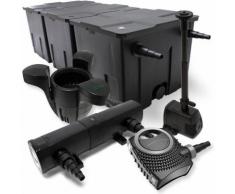 Set: Bio Teichfilter 90000l 18W UVC Teichklärer 80W Pumpe Springbrunnenpumpe Skimmer