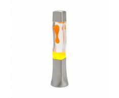 Licht-erlebnisse - Fröhliche Lavalampe Orange Retro Tischleuchte beckster - Orange, Klar, Grau