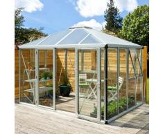Vitavia Aktionsangebot (inkl. 100 Euro Zubehör): Gewächshaus-Pavillon 'Minos' aluminium eloxiert 3