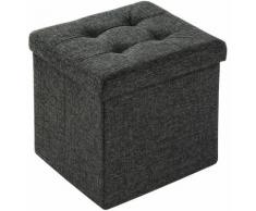 Tectake - Faltbarer Sitzwürfel aus Polyester mit Stauraum 38x38x38cm - Sitzhocker, Sitztruhe,