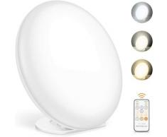 Soekavia - Tageslichtlampe, Lichttherapielampe mit Memoryfunktion, 3 Lichtfarben und 5 einstellbare