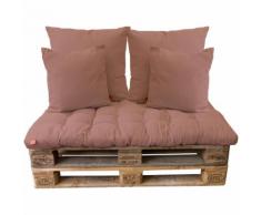 5tlg Palettenkissen-Set, Antler Rose / 120x80cm / 2x(65x65cm) / 2x(45x45cm) Sitzkissen Polsterkissen