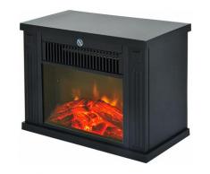 Homcom - Elektrokamin Kamin Kaminofen Elektrischer Wandkamin (Modell5) - Schwarz
