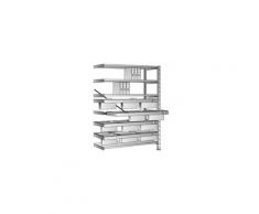 Scholz Hängeregistratur-Steckregal - Höhe 2280 mm, 3-bahnige Hängerahmen -