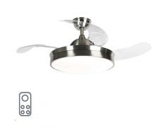 Deckenventilator Stahl inkl. LED und Fernbedienung - Xiro