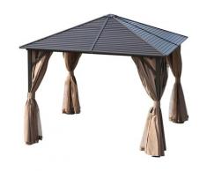 Gartenpavillon Partyzelt Faltpavillon Festzelt 4 x Doppel-Seitenteilw wasserdicht Laternenhaken Alu