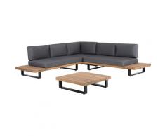 Gartenmöbel Set zertifiziertes Holz grau MYKONOS