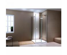 Duschkabine Eckdusche EX403C 6mm NANO Echtglas - 100x100x190cm