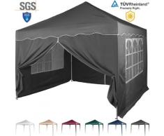 INSTENT Faltpavillon 'BASIC' 3x3,Trolley,Stahl,anthrazit,4ST