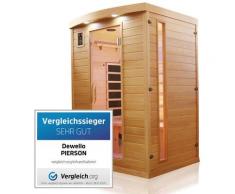 Infrarotkabine Infrarotsauna pierson, inkl. Vollspektrumstrahler für 1-2 Personen - LED-Farblicht