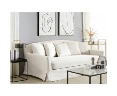 Sofabezug Weiß Polyester Pflegeleicht Modern Klassisch Wohzimmer Salon