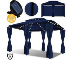 Kesser - ® - Pavillon 3x4m LED inkl. Seitenwände mit Reißverschlüsse , mit LED Beleuchtung +