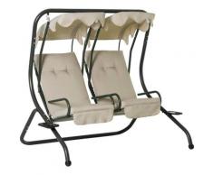 Outsunny® Hollywoodschaukel Gartenschaukel 2-Sitzer Beige 170x136x170cm - beige
