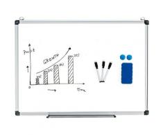 Whiteboard Magnettafel Schreibttafel Pinnwand Wandtafel Board Memoboard mit Alurahmen 60x40cm