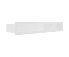 Luftleiste Luft-Schlitz mit Hinterblende Weiss Ofen Kaminofen Kamin Heizeinsatz 6x20w