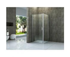 Alphabad - Duschkabine CAPANNO (chrom) 100 x 100 x 195 cm ohne Duschtasse