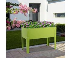 Hochbeet Metall, Pflanzkasten Blumenbeet Gartenbeet Blumenkasten Blumentrog Gruen fuer Obst,